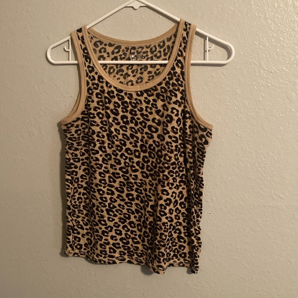 Cherokee Cheetah Print Tank Top